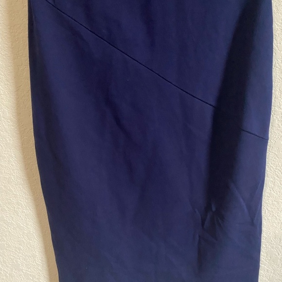 Diane von Furstenberg Jori Ruched Sheath Navy Blue Office Siren Feminine Dress 4 - Picture 14 of 14